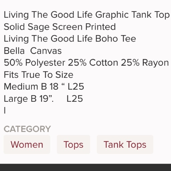 Living the Good Life Graphic Tank Top - Picture 3 of 3